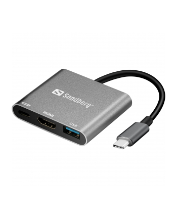 Sandberg Replikator portów USB-C - HDMI+USB