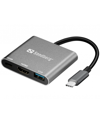 Sandberg Replikator portów USB-C - HDMI+USB