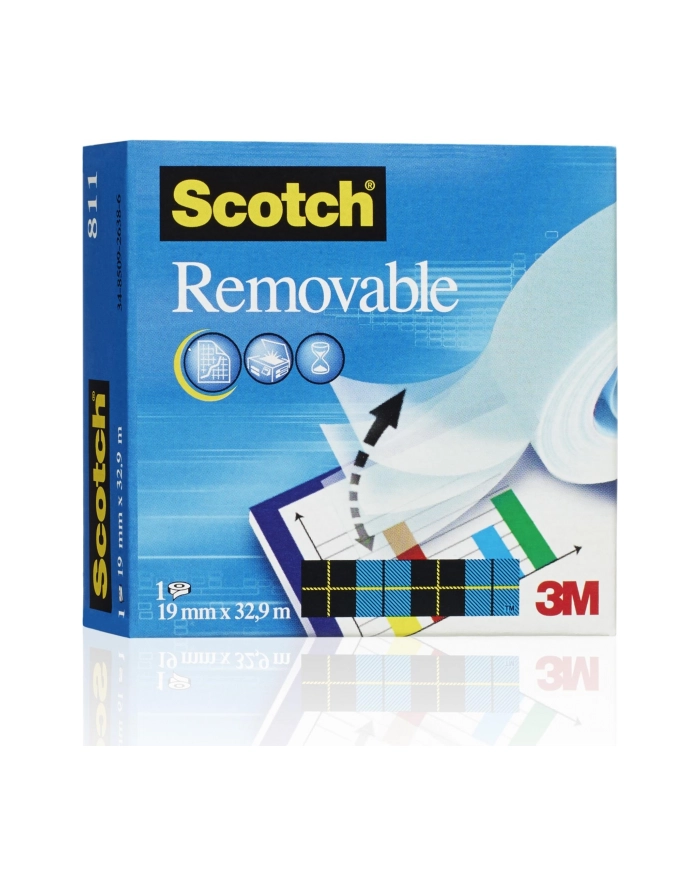 3M-SCOTCH Taśma odklejalna Scotch® Magic™, matowa, 19 mm x 33 m główny