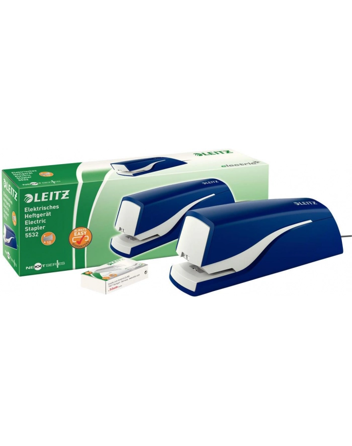 Zszywacz elektryczny LEITZ Nexxt Series, niebieski, do 10 kartek główny
