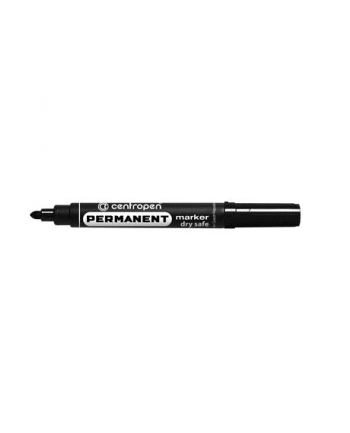 Marker permanentny DRY SAFE INK Centropen czarny (10) 8510/8516