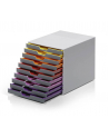 DURABLE VARICOLOR pojemnik z dziesięcioma kolorowymi szufladkami. Wymiary: 280x292x356 m - nr 5