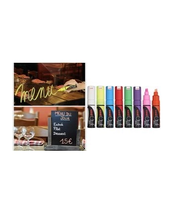Marker z farbą kredową CHALK PWE-8K biały UNI (6)