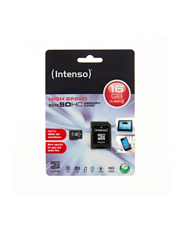 Intenso micro SD 16GB SDHC card class 10 główny