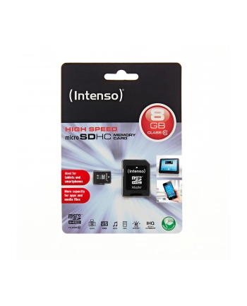 Intenso micro SD 8GB SDHC card class 10 nr 1