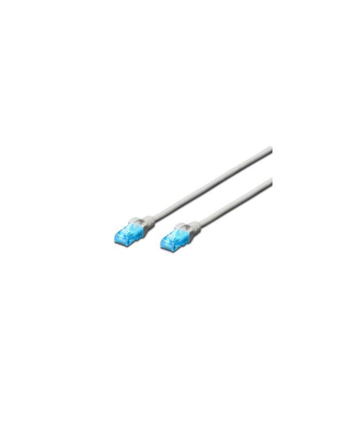 Kabel Digitus patch cord UTP, CAT.5E, szary, 2,5m, 15 LGW główny