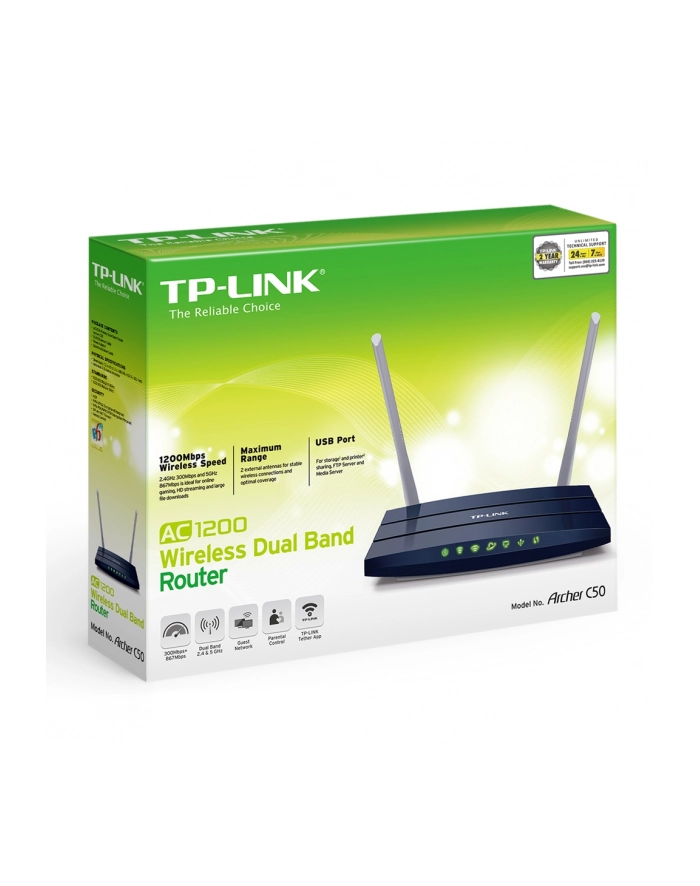 TP-Link Archer C50 AC1200 Wireless Dual Band Router główny