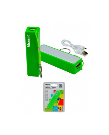 Vakoss MSONIC Power Bank 2500mAh, Li-Ion MY2552E zielony