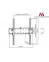 MACLEAN UCHWYT DO TELEWIZORA 32-55  MC-665 CZARNY DO 40KG MAX VESA 400X400 - nr 2