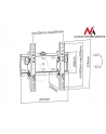 MACLEAN UCHWYT DO TELEWIZORA 23-42  CZARNY DO 30KG MAX VESA 200X200 - nr 19