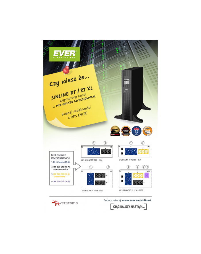 UPS Ever Sinline RT XL 1650 główny