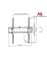 MACLEAN UCHWYT DO TELEWIZORA 32-55  MC-665 CZARNY DO 40KG MAX VESA 400X400 - nr 2
