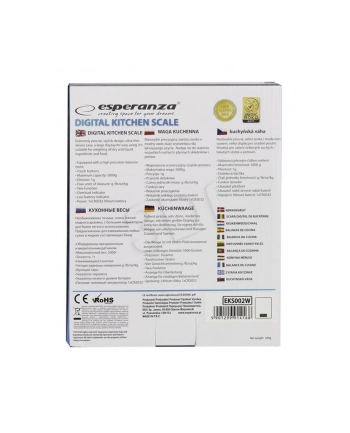 Esperanza Waga kuchenna LEMON CZARNA EKS002K