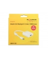 Adapter displayport 1.2 > HDMI(F) 4K aktywny biały Delock - nr 14