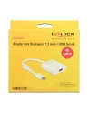 Adapter displayport 1.2 > HDMI(F) 4K aktywny biały Delock - nr 17