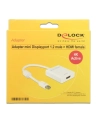 Adapter displayport 1.2 > HDMI(F) 4K aktywny biały Delock - nr 19