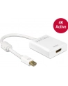Adapter displayport 1.2 > HDMI(F) 4K aktywny biały Delock - nr 21