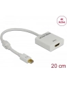Adapter displayport 1.2 > HDMI(F) 4K aktywny biały Delock - nr 23