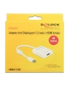 Adapter displayport 1.2 > HDMI(F) 4K aktywny biały Delock - nr 24