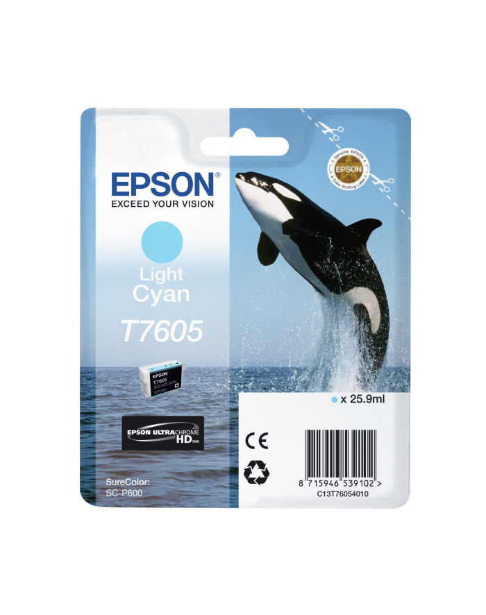 EPSON T7605 Ink Cartridge Light Cyan UltraChrome HD główny