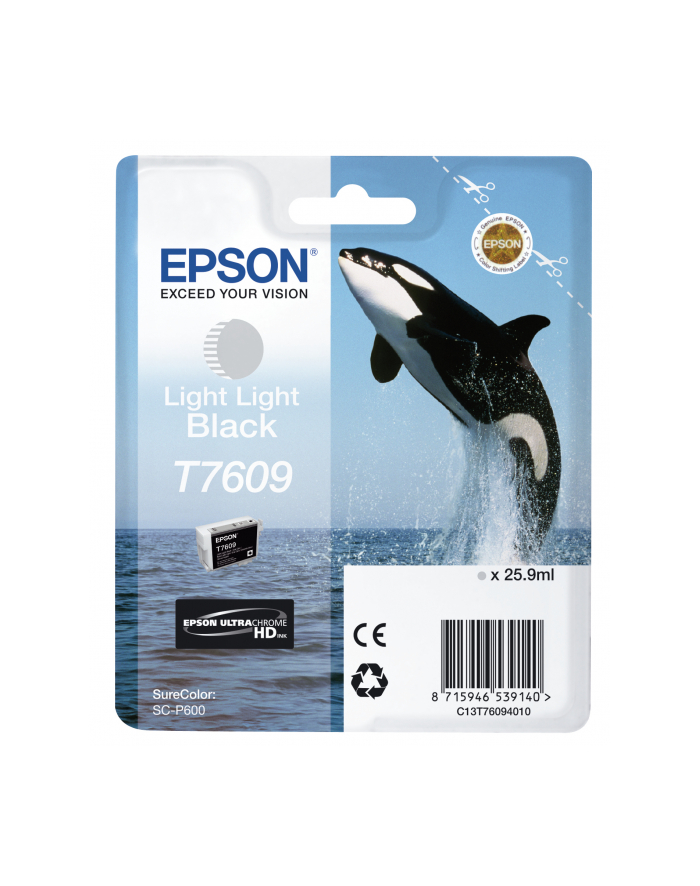 EPSON T7609 Ink Cartrid Light Light Black UltraChrome HD główny