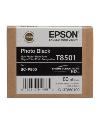 Singlepack Photo BLACK cartridge, T850100