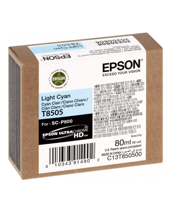 Singlepack Photo Light Cyan cartridge, T850500 nr 1