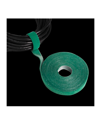 Organizer kabli, taśma 4m, rolka KAB0054 zielona LogiLink nr 2