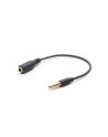 Kabel stereo minijack->minijack M/F zamienione piny dla Apple/Samsung, Nokia 17.5CM Gembird - nr 2