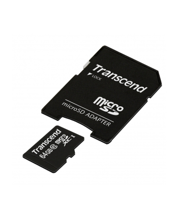 Karta pamięci Transcend microSDXC 64GB Class 10, UHS1 + Adapter (SD 3.0)