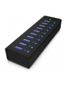 RaidSonic Icy Box 10 x Port USB 3.0 Hub z portem ładowania USB, Czarny - nr 21
