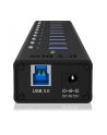 RaidSonic Icy Box 10 x Port USB 3.0 Hub z portem ładowania USB, Czarny - nr 27