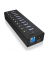 RaidSonic Icy Box 10 x Port USB 3.0 Hub z portem ładowania USB, Czarny - nr 29