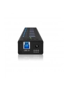 RaidSonic Icy Box 10 x Port USB 3.0 Hub z portem ładowania USB, Czarny - nr 4