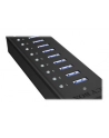 RaidSonic Icy Box 10 x Port USB 3.0 Hub z portem ładowania USB, Czarny - nr 9