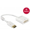 Delock Adapter Displayport 1.2 męski > DVI żeński 4K aktywne biały - nr 10