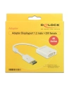 Delock Adapter Displayport 1.2 męski > DVI żeński 4K aktywne biały - nr 14
