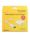 Delock Adapter Displayport 1.2 męski > DVI żeński 4K aktywne biały - nr 18