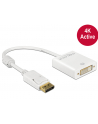 Delock Adapter Displayport 1.2 męski > DVI żeński 4K aktywne biały - nr 14