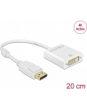 Delock Adapter Displayport 1.2 męski > DVI żeński 4K aktywne biały - nr 17