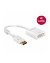 Delock Adapter Displayport 1.2 męski > DVI żeński 4K aktywne biały - nr 13