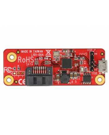 Delock Karta RASPBERRY PI USB Micro B(F) / USB Pin Header -> SATA 7 PIN