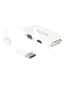 Delock Adapter Displayport 1.1 męski > VGA / HDMI / DVI żeński pasywne biały - nr 15