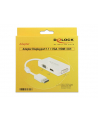 Delock Adapter Displayport 1.1 męski > VGA / HDMI / DVI żeński pasywne biały - nr 5