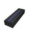 RaidSonic Icy Box 10 x Port USB 3.0 Hub z portem ładowania USB, Czarny - nr 21