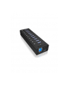 RaidSonic Icy Box 10 x Port USB 3.0 Hub z portem ładowania USB, Czarny - nr 26