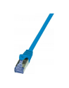 LOGILINK Patchcord Cat.6A 10G S/FTP PIMF PrimeLine 1m niebieski - nr 13