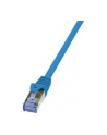 LOGILINK Patchcord Cat.6A 10G S/FTP PIMF PrimeLine 1m niebieski - nr 17