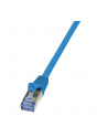 LOGILINK Patchcord Cat.6A 10G S/FTP PIMF PrimeLine 1m niebieski - nr 1