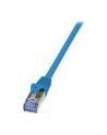 LOGILINK Patchcord Cat.6A 10G S/FTP PIMF PrimeLine 2m niebieski - nr 12